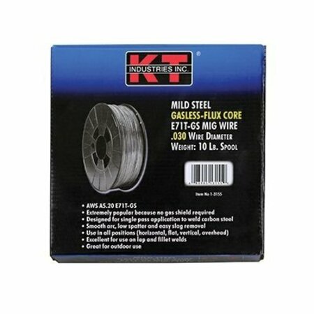 KT INDUSTRIES Gasless Mig Wire.030 10 Lb 1-3155